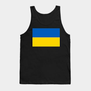 Ukrainian Flag Heart Hand Tank Top